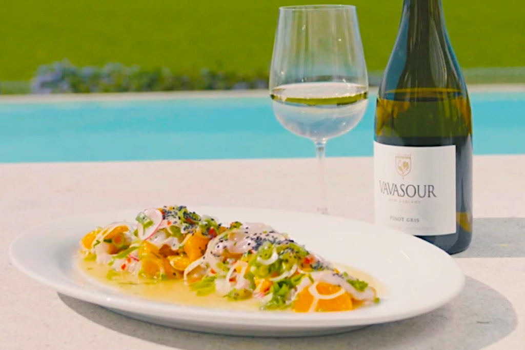 Snapper Ceviche with Vavasour Pinot Gris