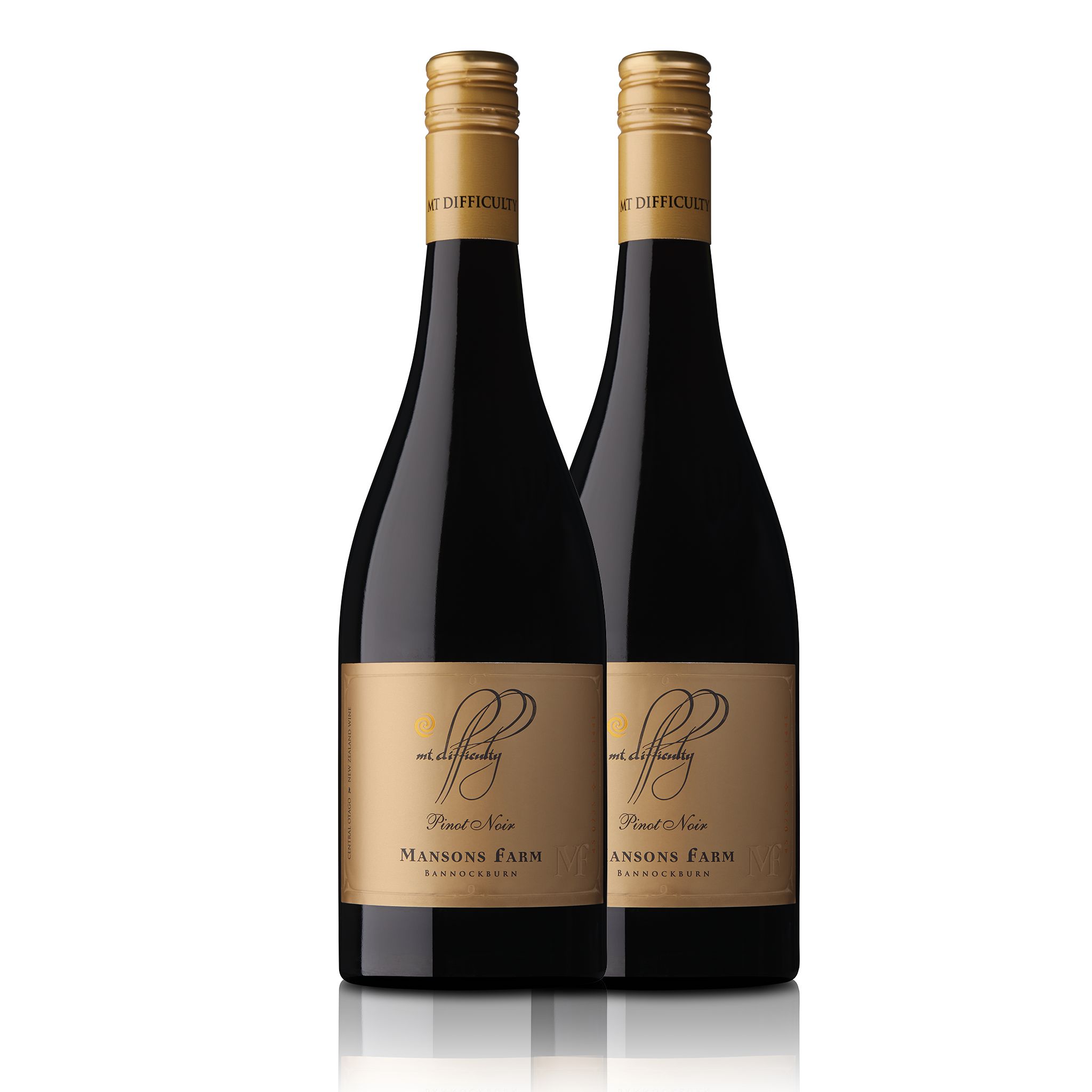 Mt Difficulty <br>Single Vineyard Mansons Farm Bannockburn Pinot Noir 2019 (Twin Pack)