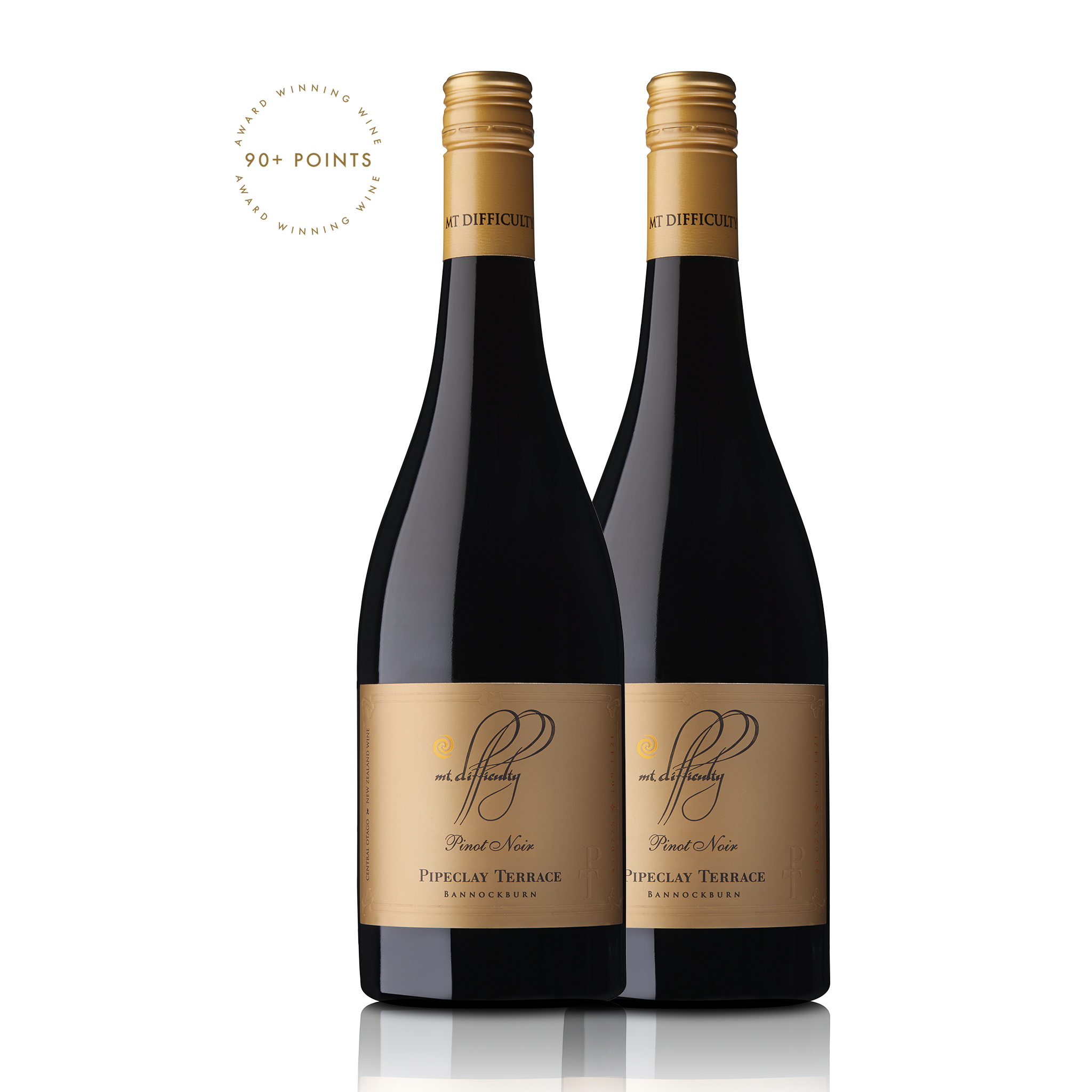 Mt Difficulty <br>Single Vineyard Pipeclay Terrace Bannockburn Pinot Noir 2018 (Twin Pack)