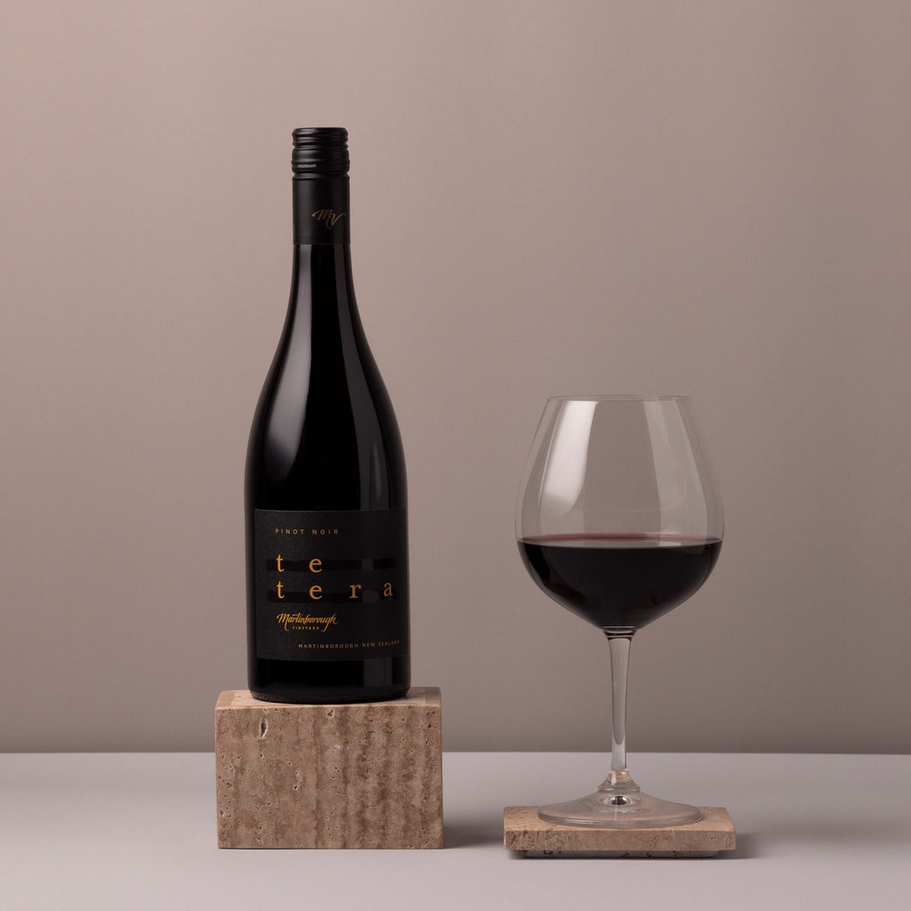 Te Tera Pinot Noir and wine glass